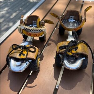 Vintage MEZO adjustable Roller Skates with Leather Straps from the 70’s